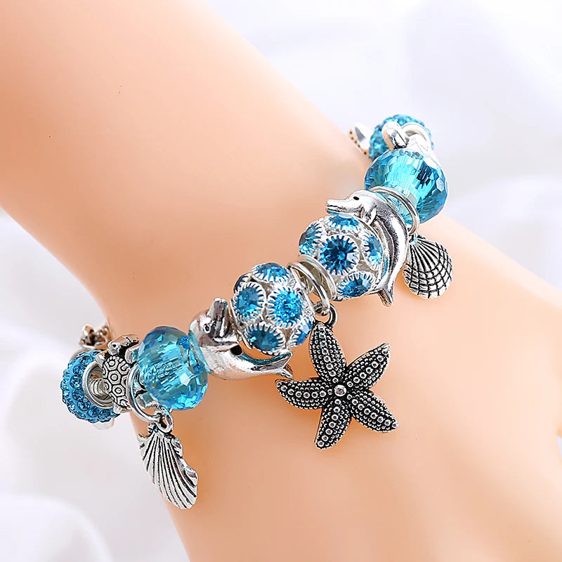 Ocean Serenity Charm Bracelet