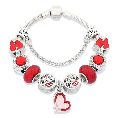 Passion Red Charm Bracelet