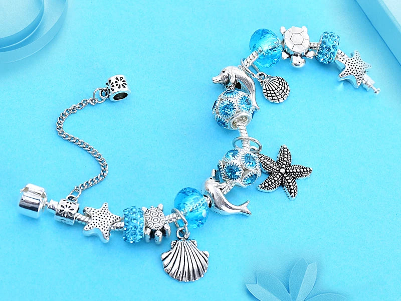 Ocean Serenity Charm Bracelet