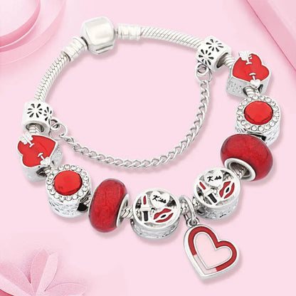 Passion Red Charm Bracelet