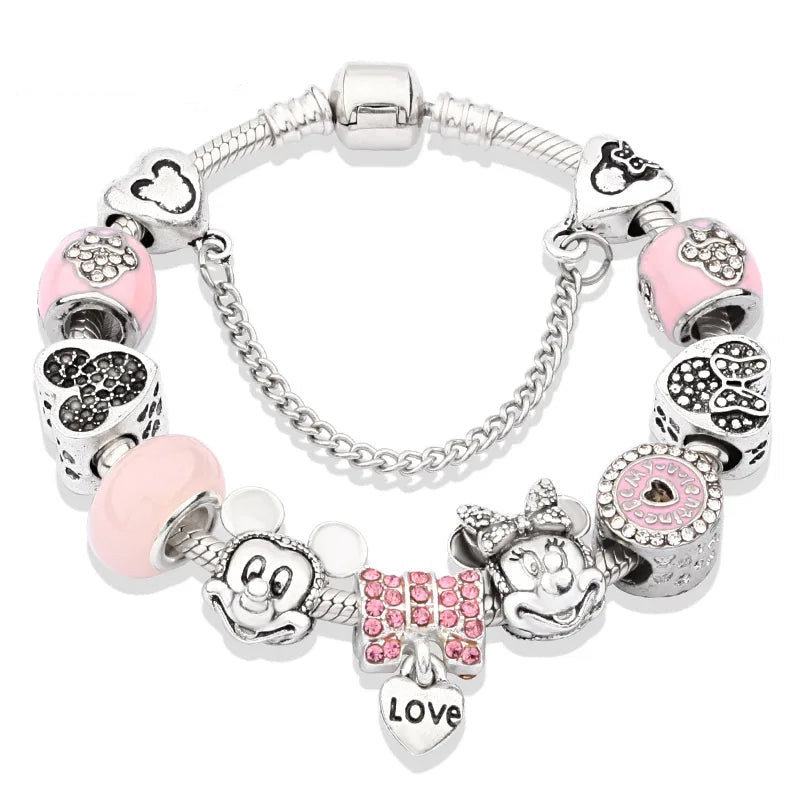 Magical Kingdom Pastel Pink Charm Bracelet