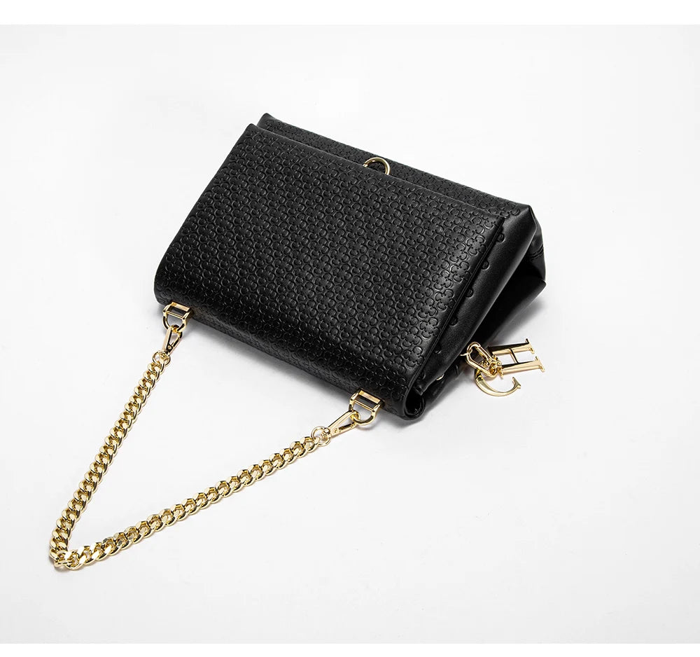 Noir Elegance Chain Bag