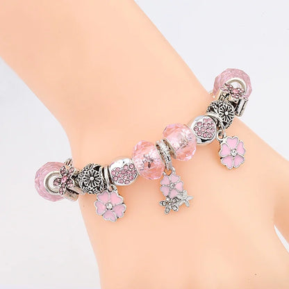 Blush Blossom Charm Bracelet