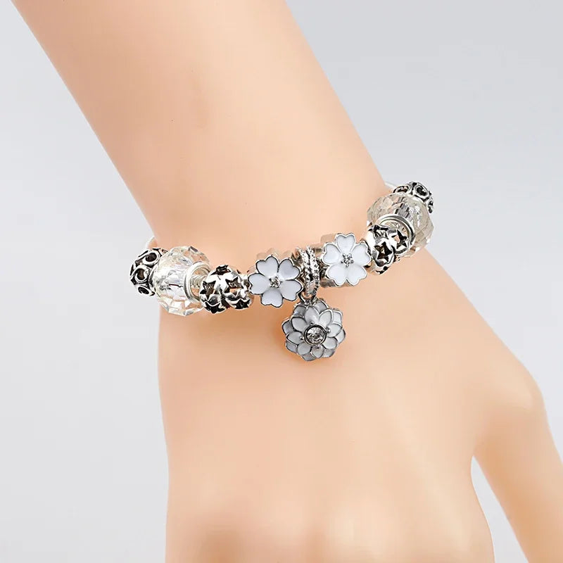 Blossom Elegance Charm Bracelet