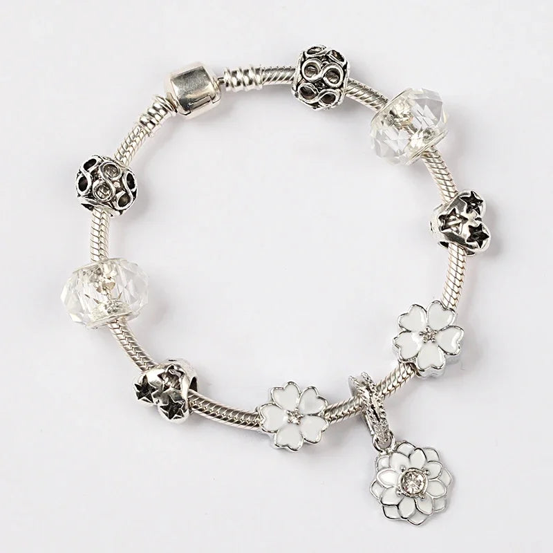 Blossom Elegance Charm Bracelet