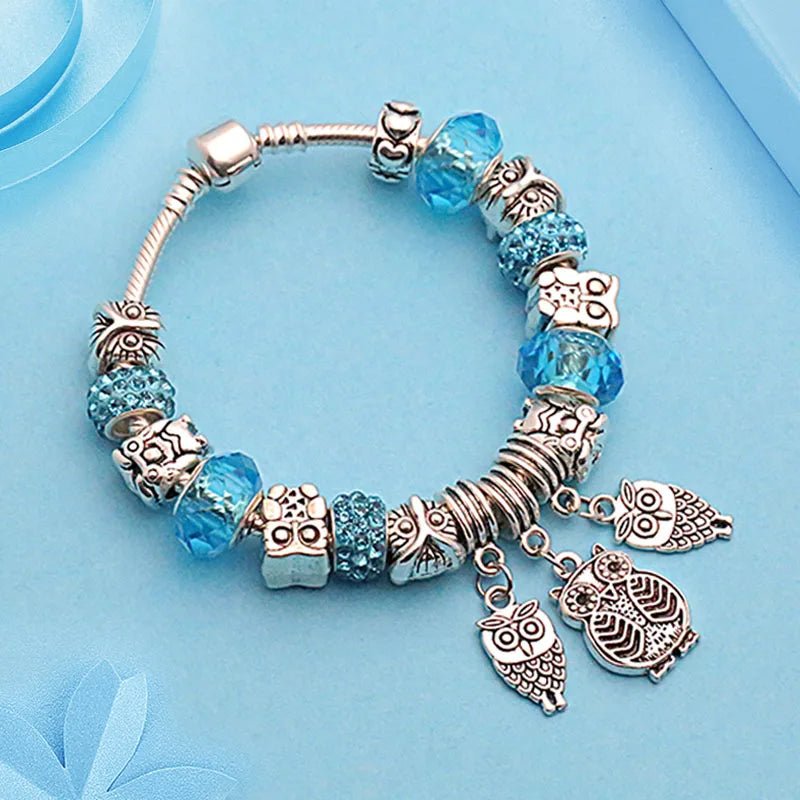 Enchanted Owl Wisdom Charm Bracelet - Liora