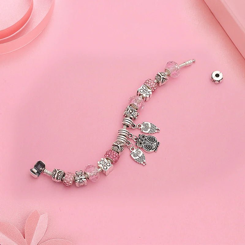 Enchanted Owl Wisdom Charm Bracelet - Liora