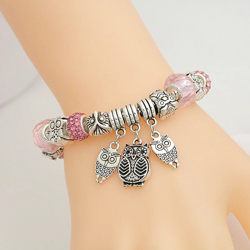 Enchanted Owl Wisdom Charm Bracelet - Liora