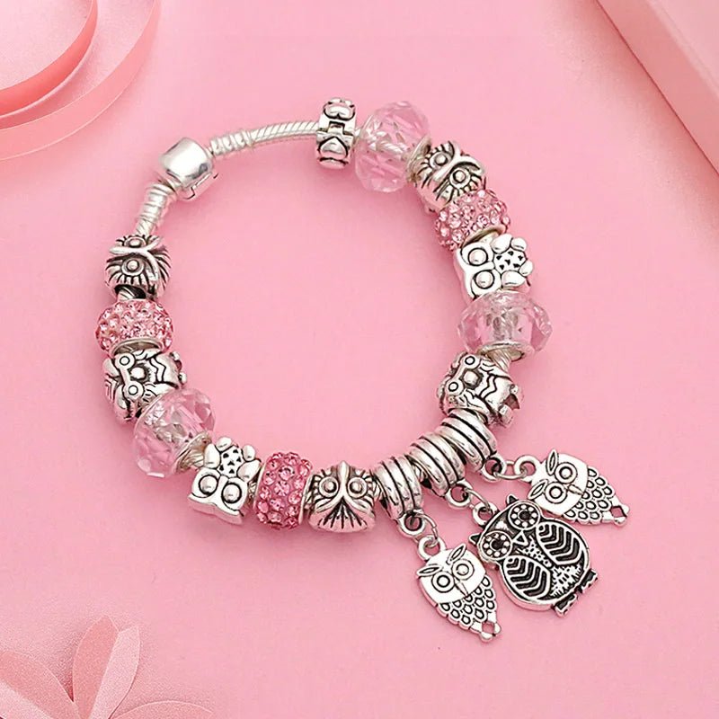 Enchanted Owl Wisdom Charm Bracelet - Liora