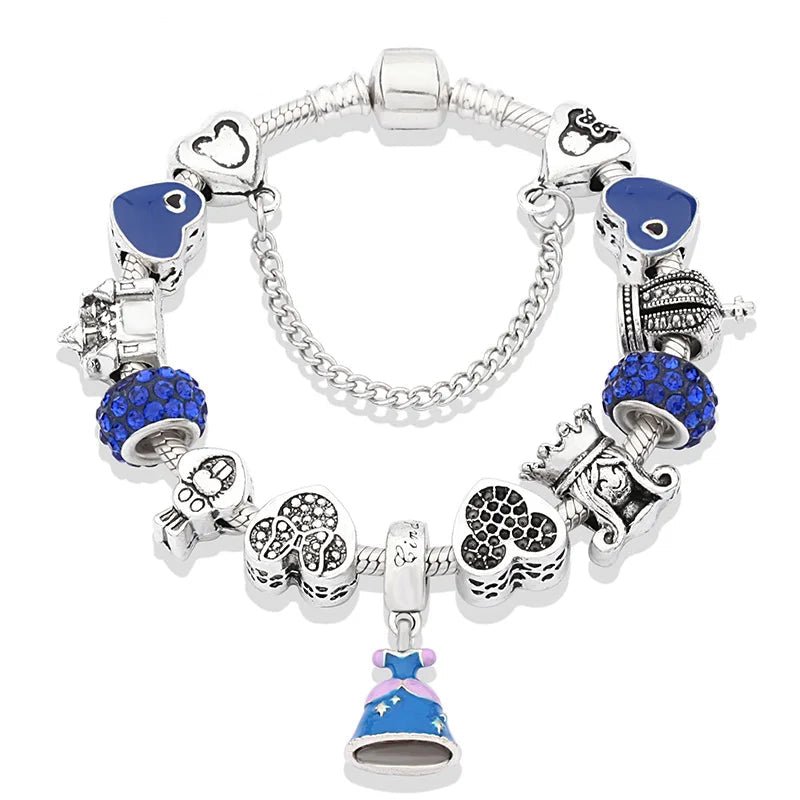 Enchanted Sapphire Blue Charm Bracelet - Liora