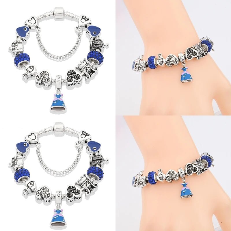 Enchanted Sapphire Blue Charm Bracelet - Liora