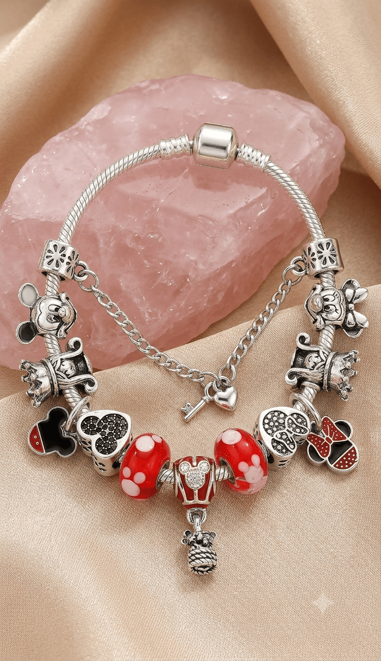 Fairytale Magic Red Balloon Charm Bracelet - Liora